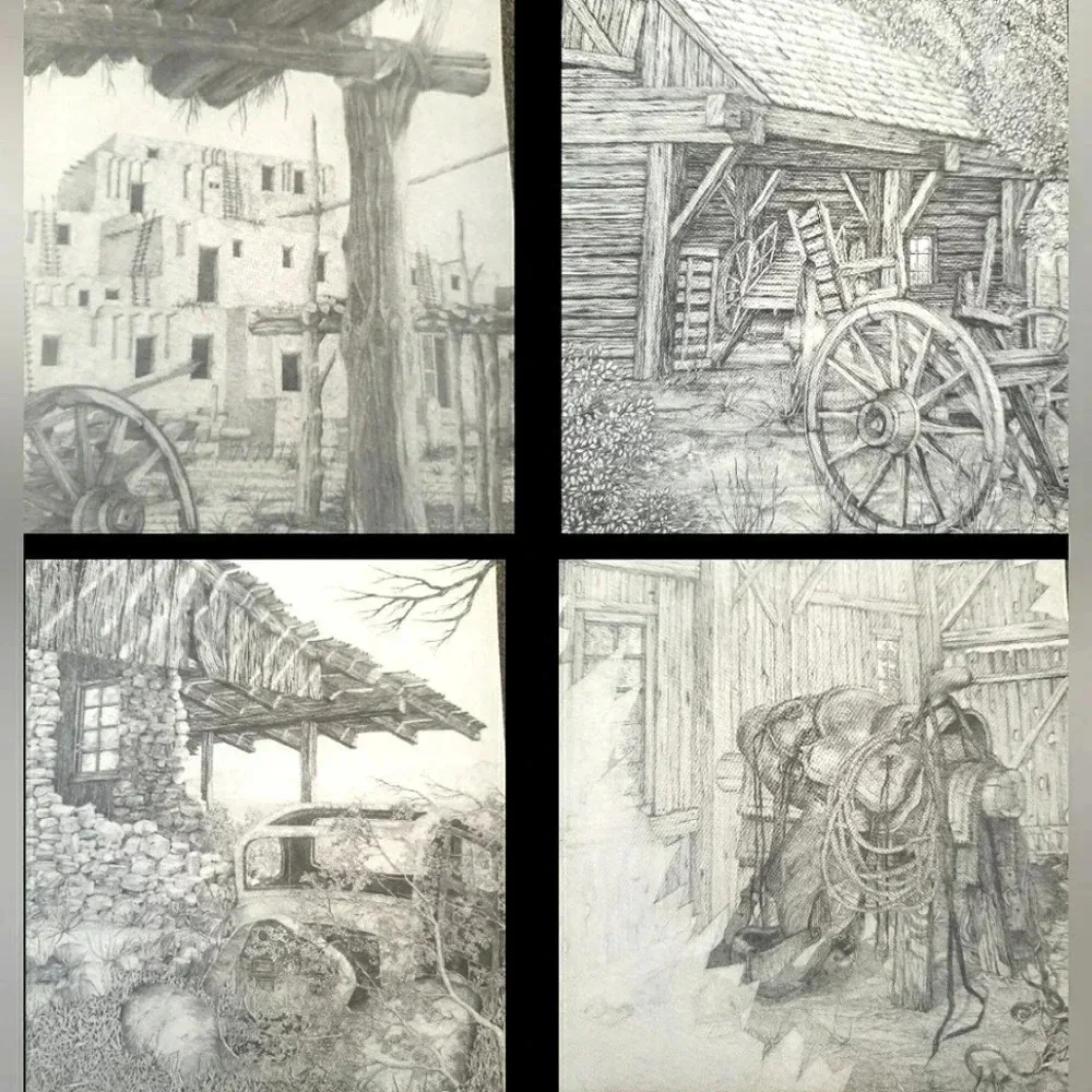 Vintage Blank Note Cards